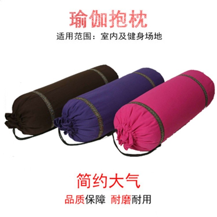 艾揚格新款瑜伽體位靠墊抱枕蕎麥皮瑜伽抱枕防滑頸椎拉伸-細節圖2
