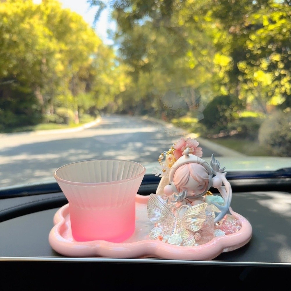 原創新品純手工奶油膠DIY馬克杯直播間娃盲盒水杯陶瓷托盤杯熱飲-細節圖3