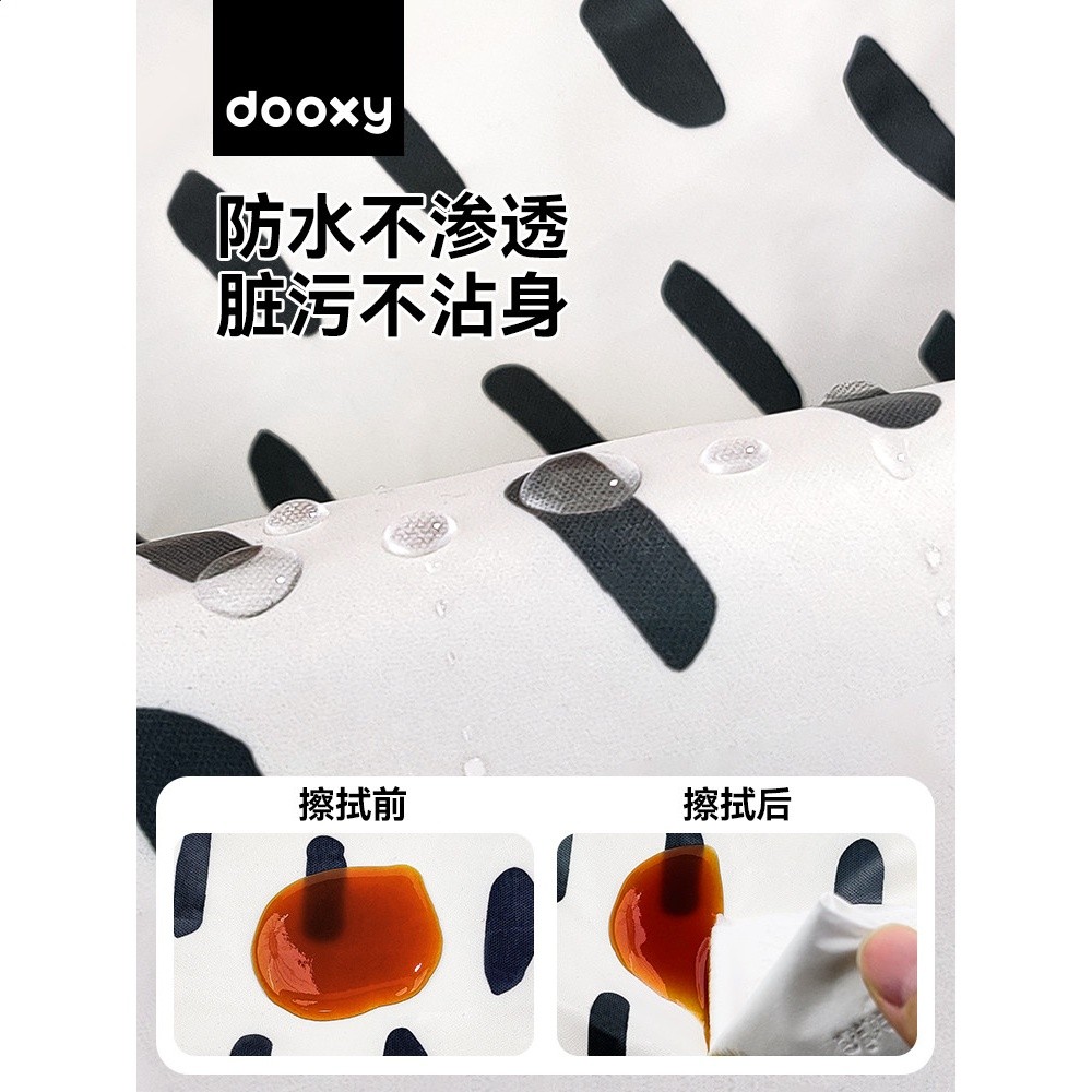 dooxy寶寶罩衣兒童男女寶寶吃飯兜輔食嬰兒畫畫衣服圍兜防水防髒-細節圖2