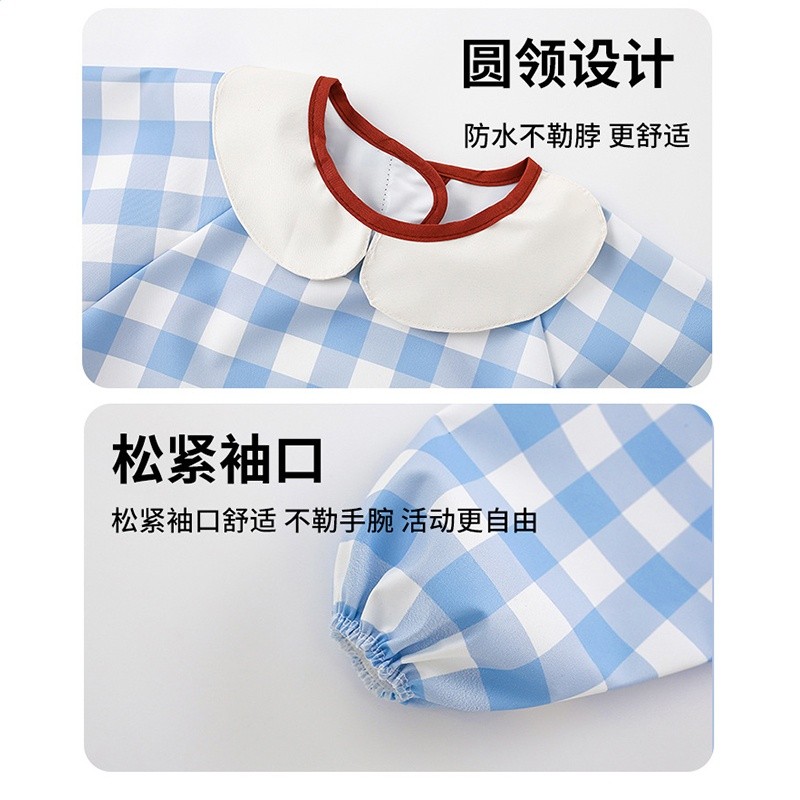 寶寶吃飯罩衣一體式餐椅兒童進食飯兜嬰兒輔食圍兜防水防髒圍裙-細節圖4