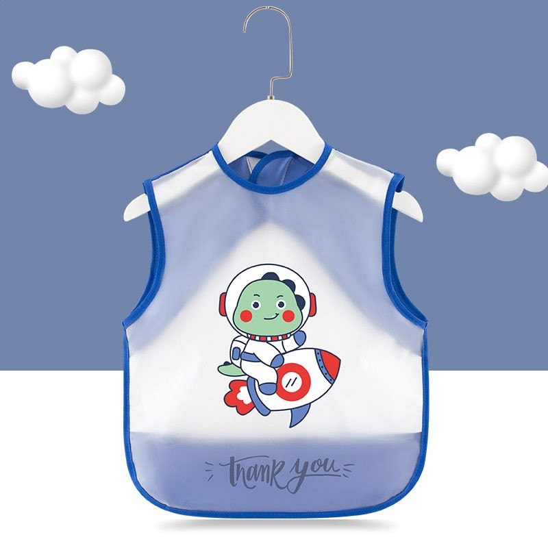 罩衣男童透氣圍兜寶寶吃飯防水兒童小孩飯兜幼兒園專用輔食圍裙-規格圖5