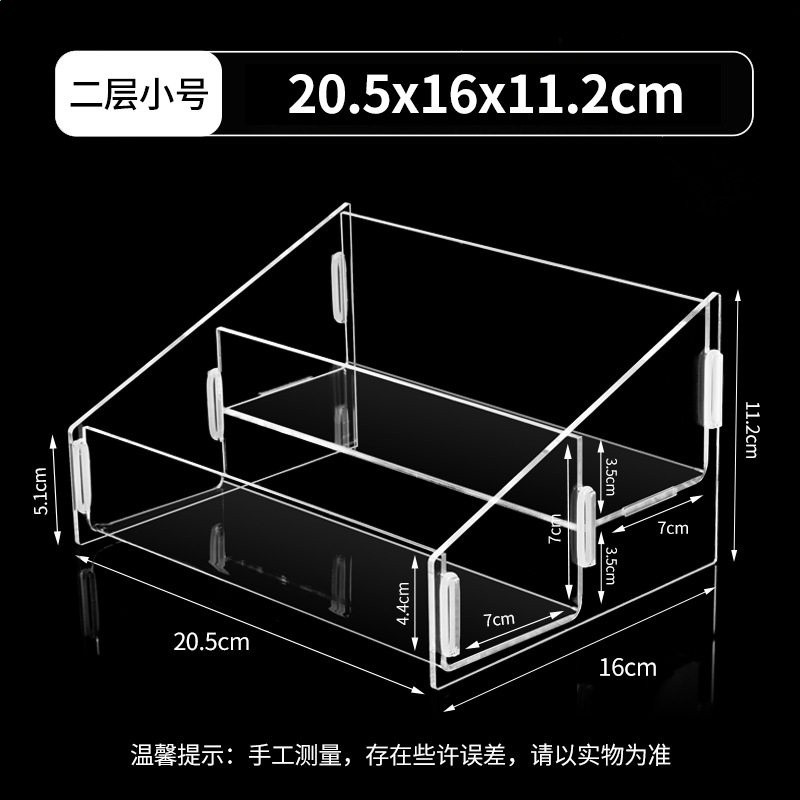 亞克力階梯置物架多層層透明展示架泡泡瑪特飾品手辦階梯架子盲盒-規格圖5