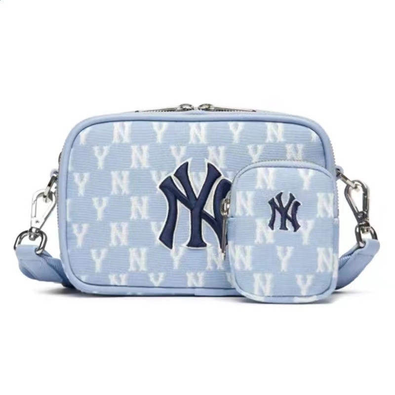 韓國MLB新款復古老花刺繡子母相機包男女同款滿印單肩小方包斜挎-規格圖5