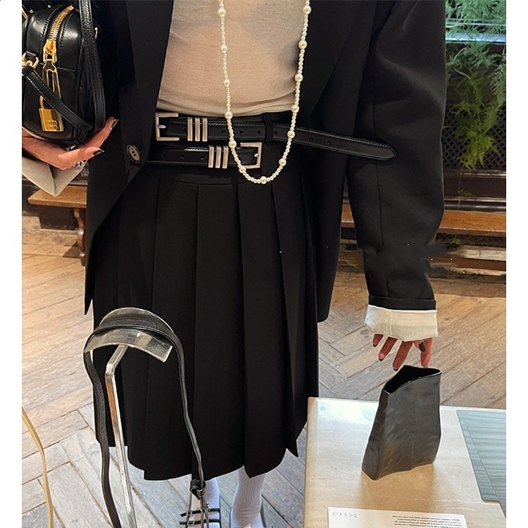 韓版新款王一博同款三條槓銀扣腰帶頭層牛皮百搭真皮皮帶軟男女潮-細節圖2
