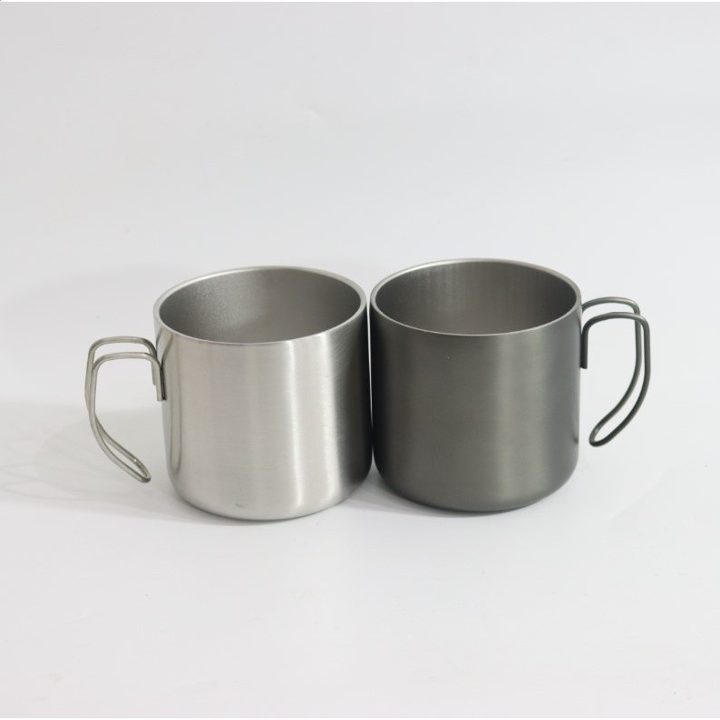 工廠直供星吧同款雙層不鏽鋼304咖啡杯450ml鋼絲手杯馬克杯隨手杯-細節圖3