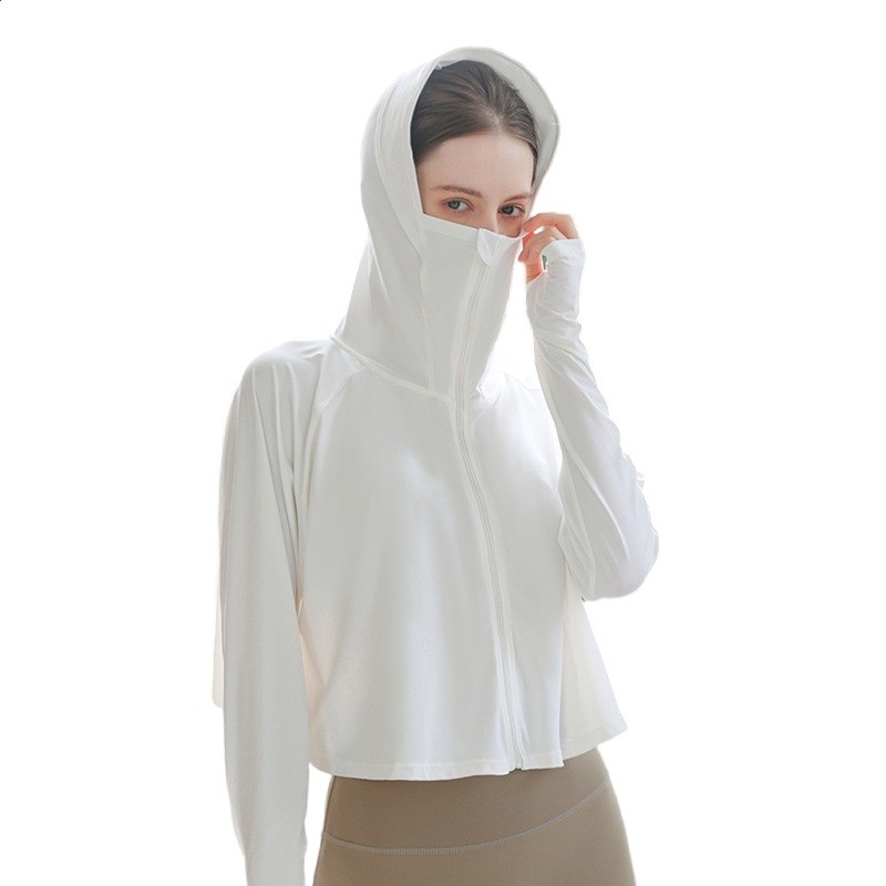 夏季JIAO同款防曬衣女款防曬服披肩黑膠帽簷防紫外線雲朵原紗冰絲-細節圖5