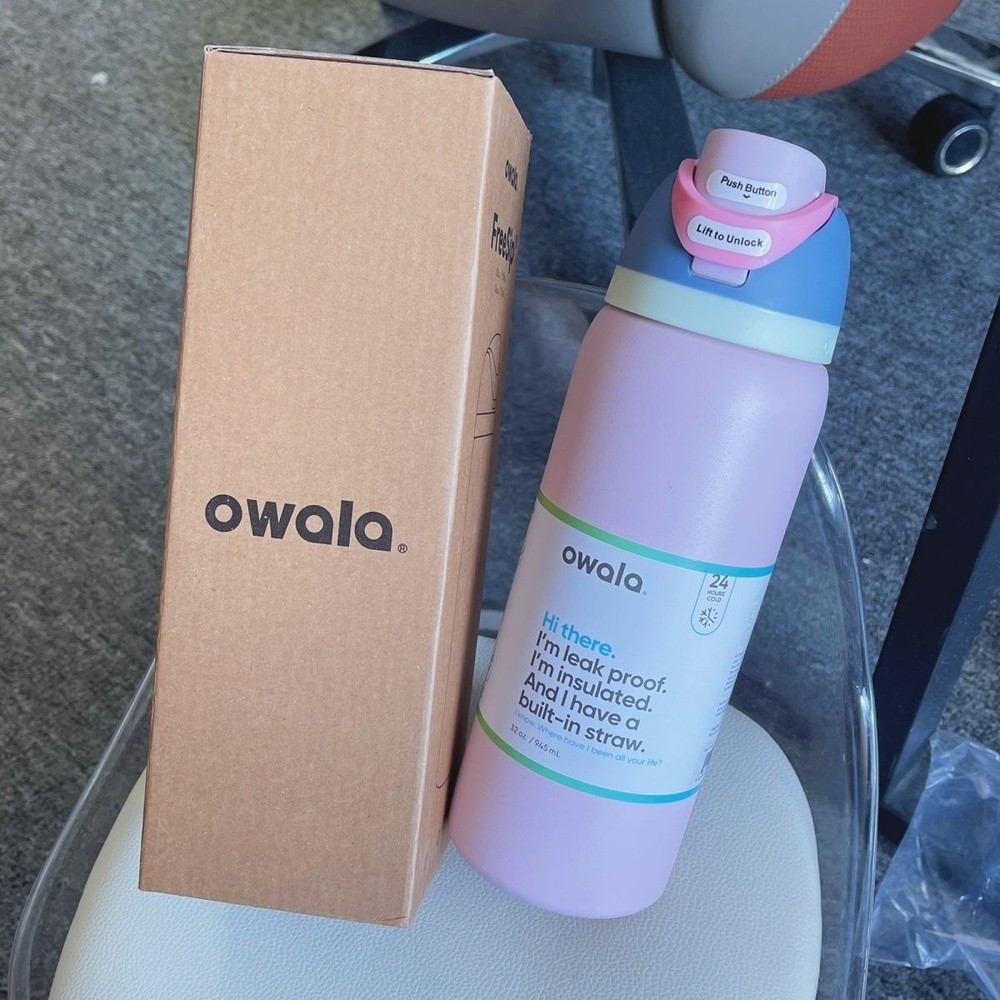歐美爆款Owala雙層真空保溫杯不鏽鋼戶外運動便攜手提吸管杯-規格圖5