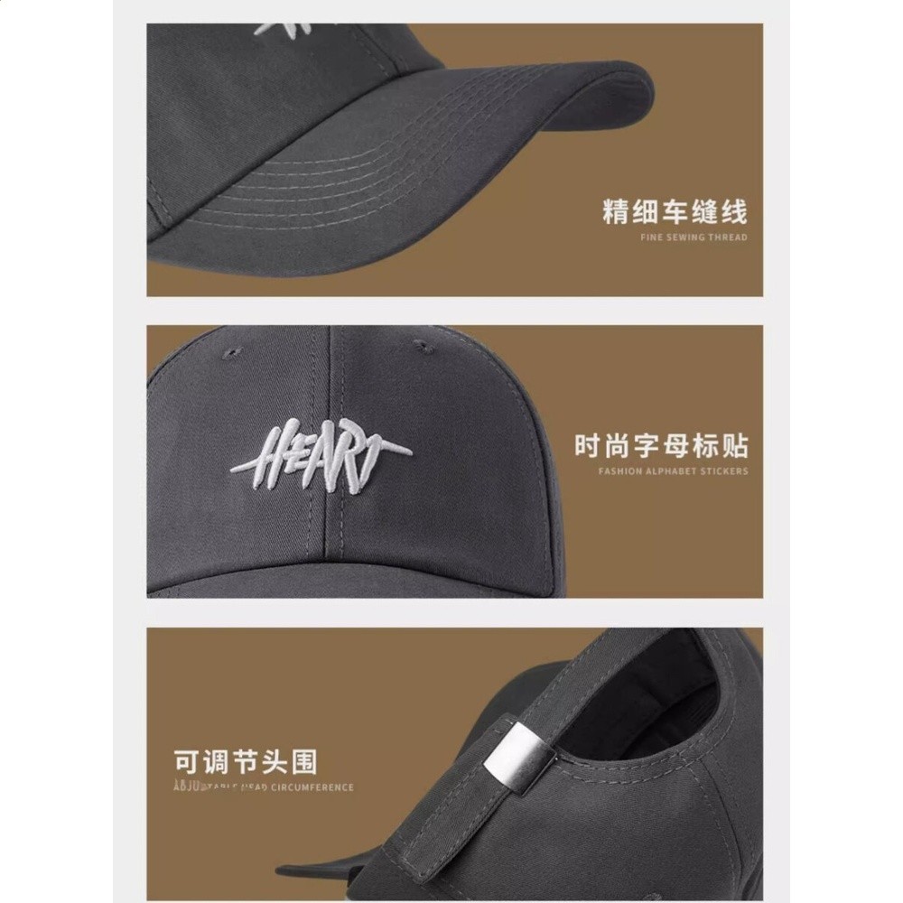 V.I.W 官方正品王一博同款帽子韓版棒球帽鴨舌帽大頭圍男士防曬帽-細節圖5