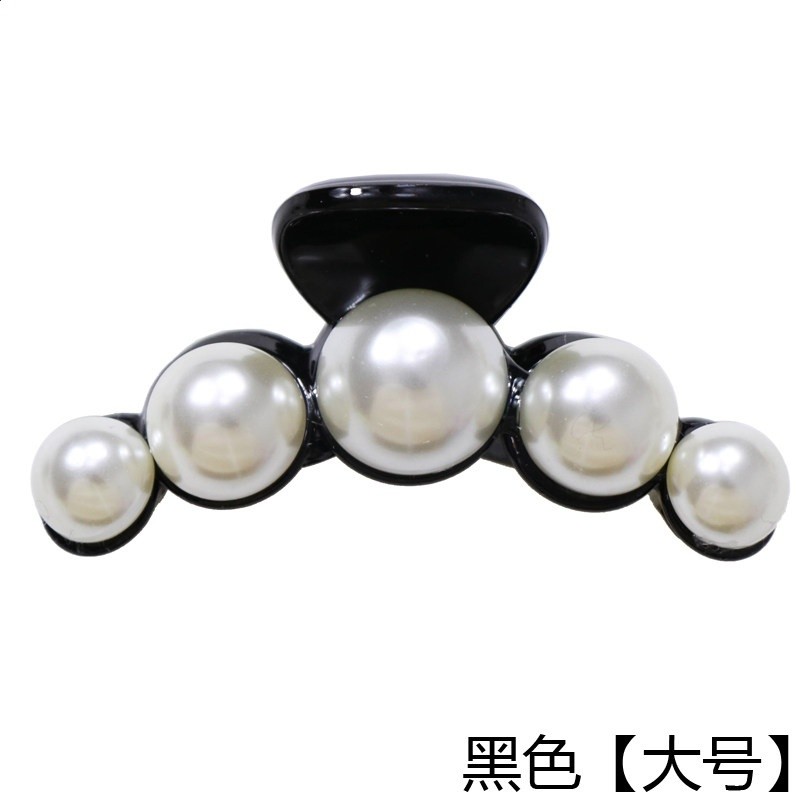 韓國進口趙露思同款珍珠抓夾大號鯊魚夾後腦勺髮夾女簡約優雅氣質-規格圖5