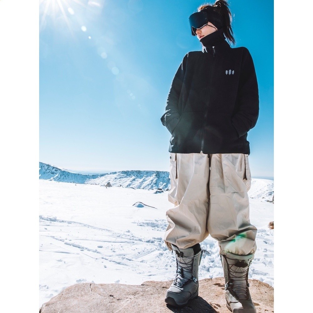 冰度 男女同款2025出口滑雪褲防水防風寒耐磨保暖單板情侶雪服褲-細節圖2