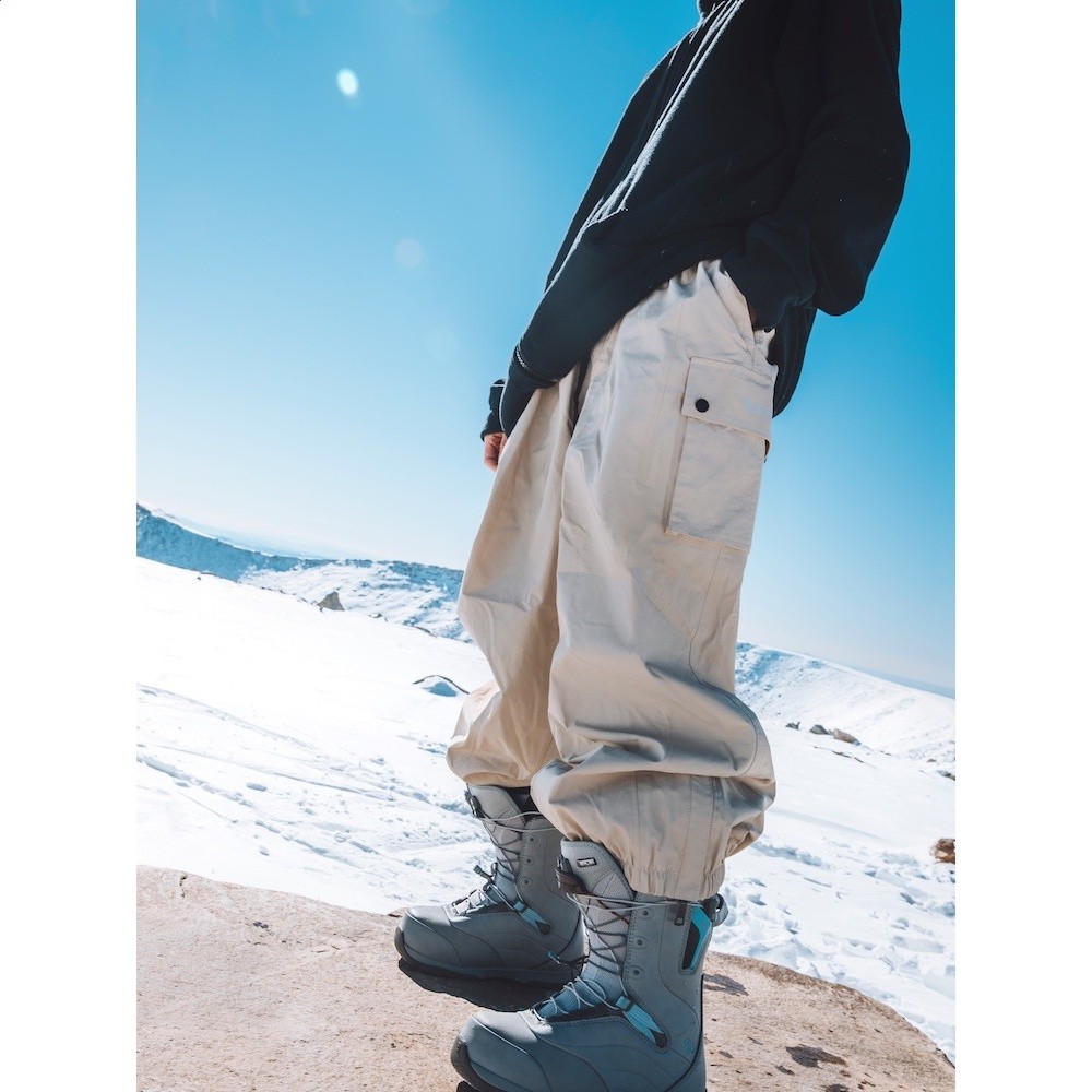 冰度 男女同款2025出口滑雪褲防水防風寒耐磨保暖單板情侶雪服褲-細節圖3