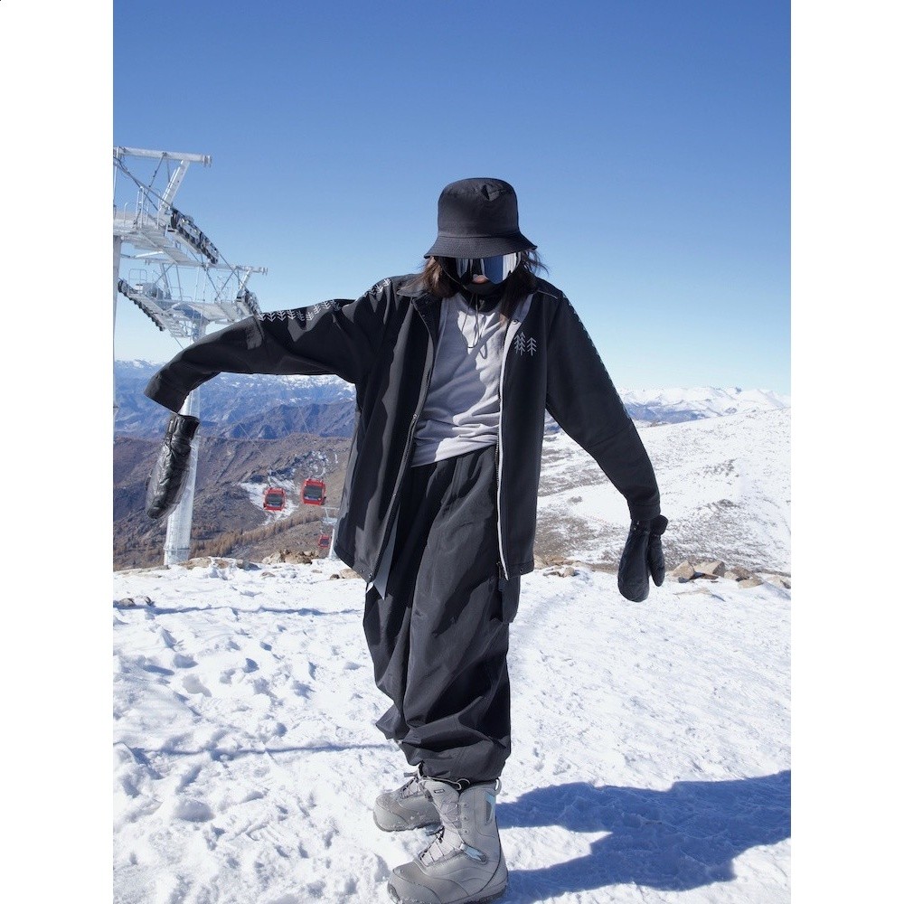 冰度 男女同款2025出口滑雪褲防水防風寒耐磨保暖單板情侶雪服褲-細節圖5