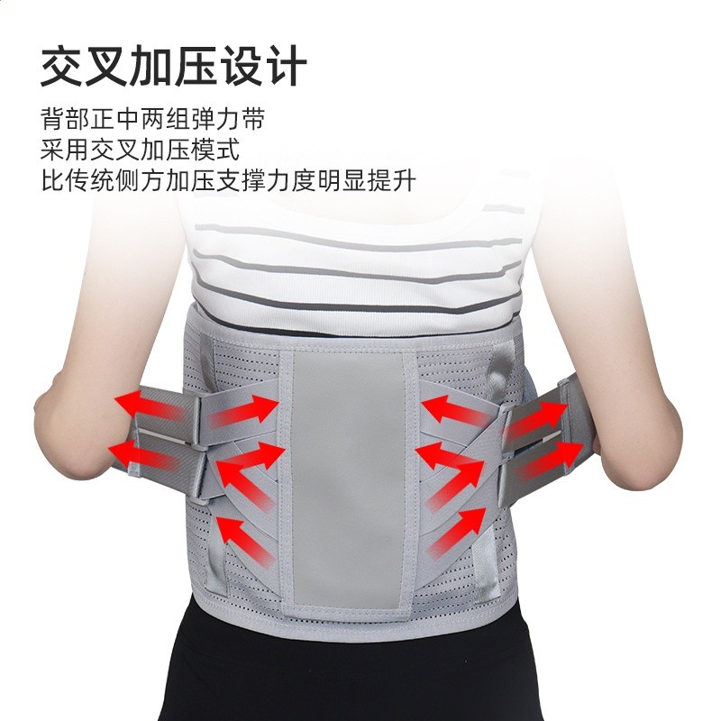 廠家批發新款升級寬板護腰帶久坐久站腰部腰椎固定牽引帶男女同款-細節圖4