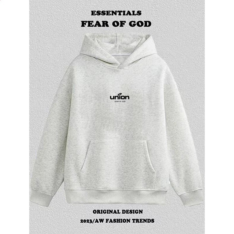 王一博同款ESSENTIALS矽膠印花連帽衛衣男女情侶春秋外穿-細節圖5