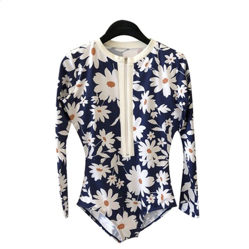 網紅同款潛水服度假潛水拍照防曬長袖泳衣女緊身浮潛衝浪水母衣-細節圖5