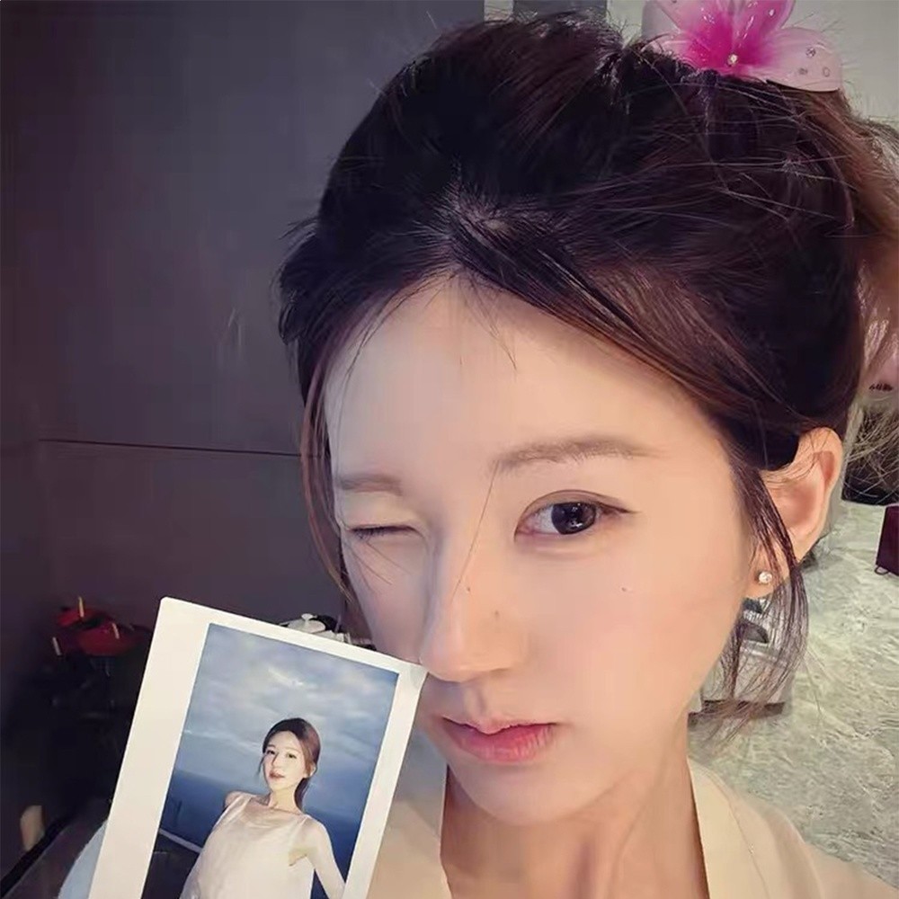 趙露思同款粉色點鑽雞蛋花抓夾女2026春夏新款度假風出片發抓髮飾-細節圖3