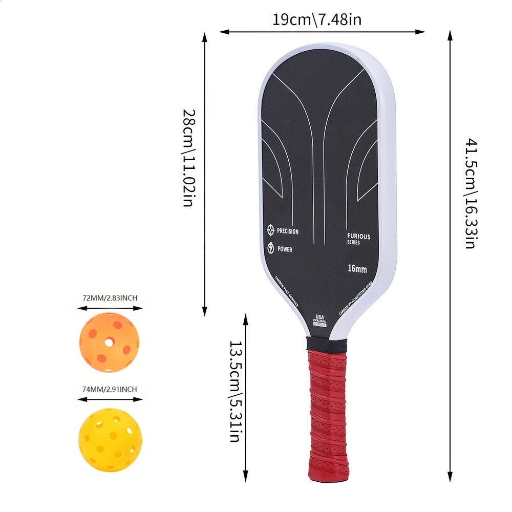 大牌熱壓碳纖維匹克球拍T700同款表面噴砂專業比賽板Pickleball-細節圖2