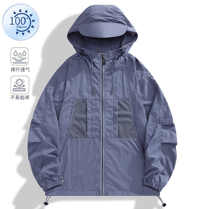 山系透氣防曬服防紫外線原紗防曬衣男女同款7A抗菌寬鬆防曬衫外套-規格圖5