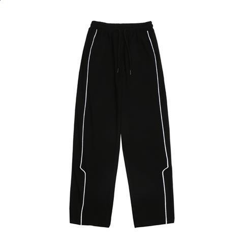 這就是街舞3王一博同款衣服運動黑色反光條褲子男休閒寬鬆衛褲潮-規格圖5