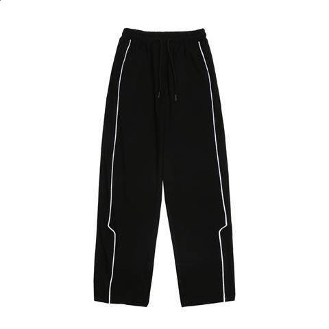 這就是街舞3王一博同款衣服運動黑色反光條褲子男休閒寬鬆衛褲潮-規格圖5