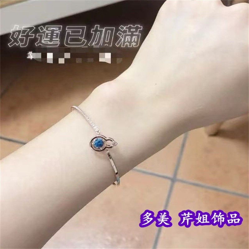 王一博同款葫蘆項鍊女故宮跳動的心戒指花開福到耳環線新年手鐲禮-細節圖2