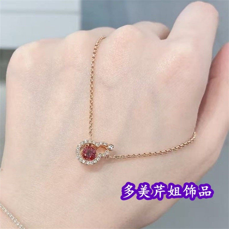 王一博同款葫蘆項鍊女故宮跳動的心戒指花開福到耳環線新年手鐲禮-規格圖4