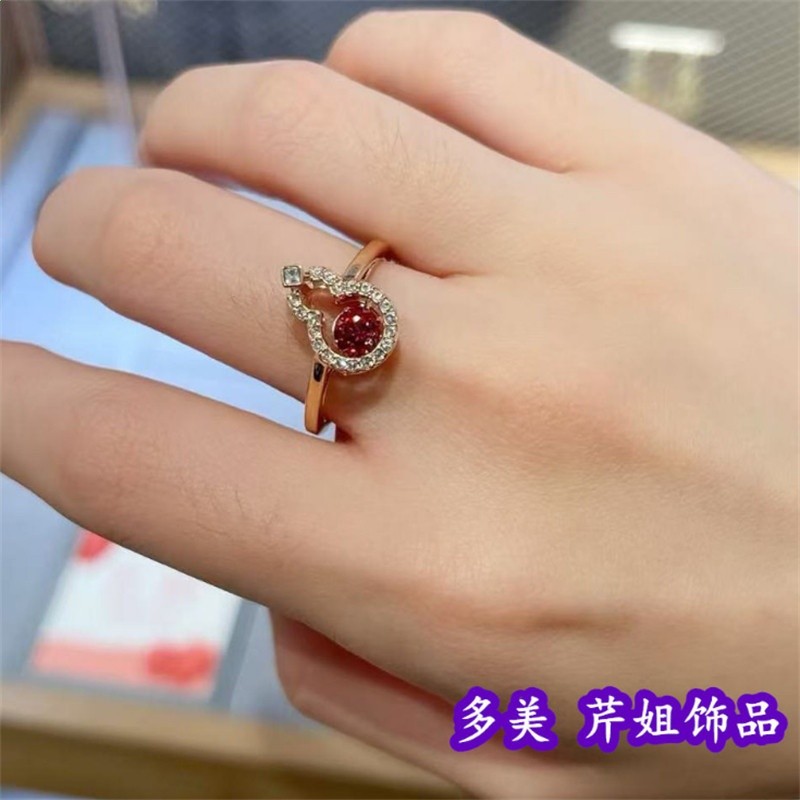 王一博同款葫蘆項鍊女故宮跳動的心戒指花開福到耳環線新年手鐲禮-規格圖4