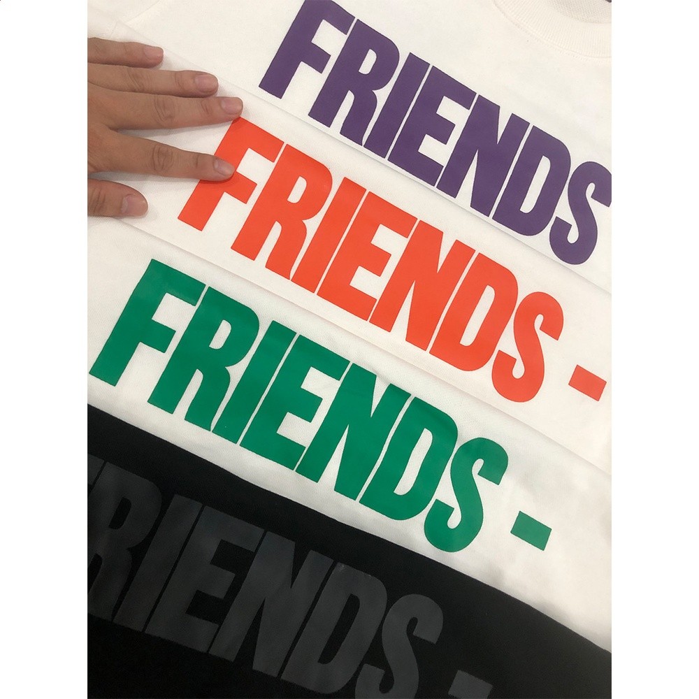 vlone圓領衛衣大v秋季字母印花friends王一博同款高街長袖無帽-細節圖2