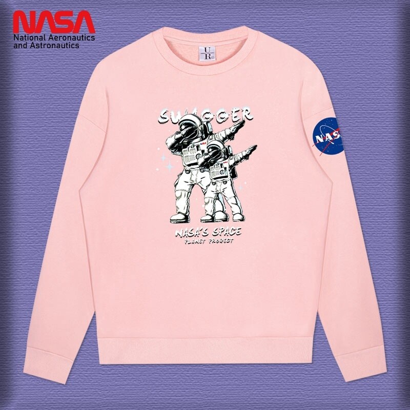 nasa聯名宇航員衛衣男女圓領套頭情侶裝秋裝王一博同款聯名款衣服-規格圖5