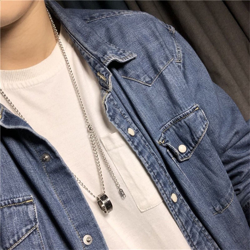 這就是王一博同款戒指吊墜項鍊三用套裝復古紋個性時尚潮高階街舞-規格圖5