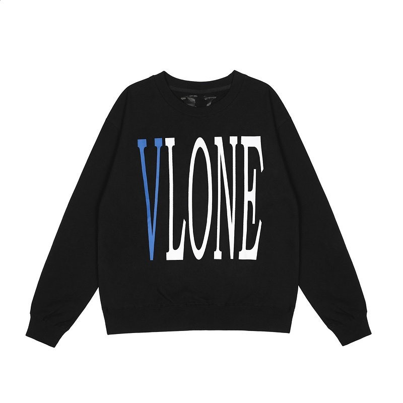 王一博同款VLONE FAST黑橙大V無帽圓領毛圈衛衣男女寬鬆長袖上衣-規格圖5