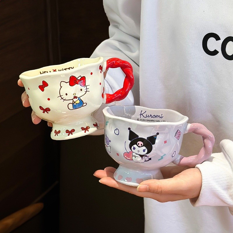 三麗鷗HelloKitty馬克杯生日禮物伴手禮情侶水杯高顏值杯子送女友-細節圖2