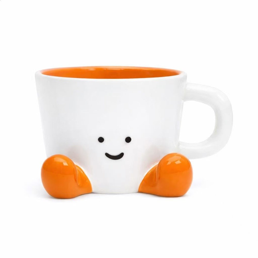 焦糖黃色咖啡杯