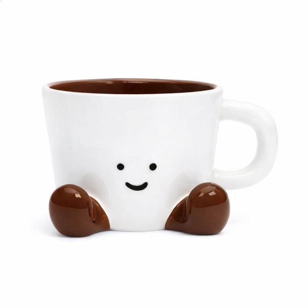 可可棕色咖啡杯