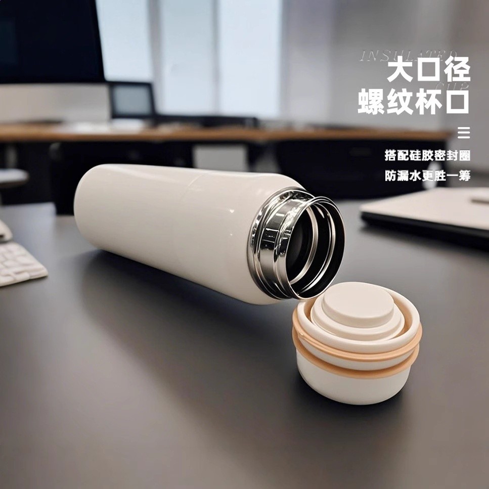 同款馬卡龍不鏽鋼保溫杯戶外運動吸管提手水杯高顏值大容量便攜-細節圖4