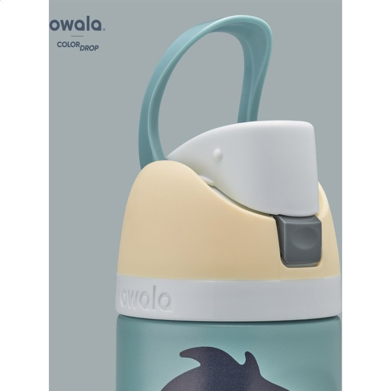 美版Owala深海鯊魚保溫杯FreeSip保溫保冷吸管防漏便攜水杯945ml-細節圖2