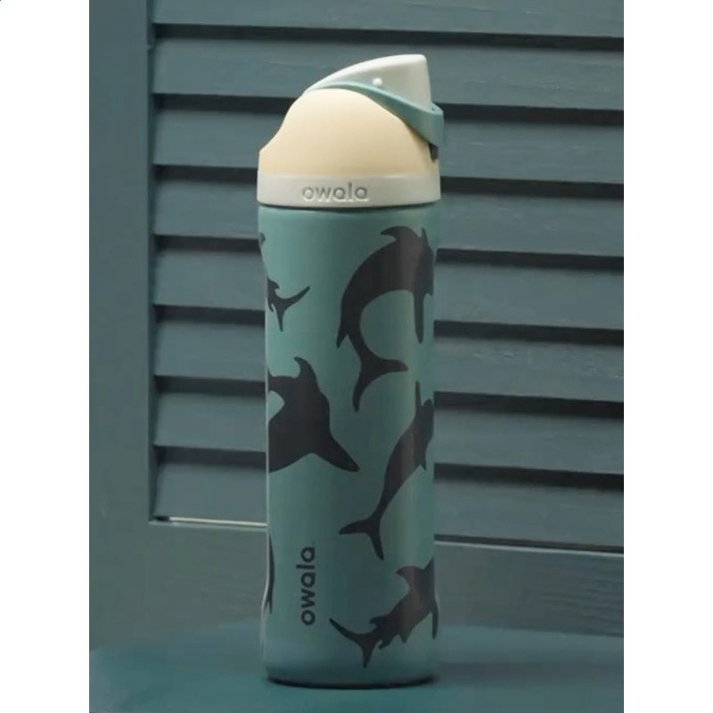 美版Owala深海鯊魚保溫杯FreeSip保溫保冷吸管防漏便攜水杯945ml-細節圖3