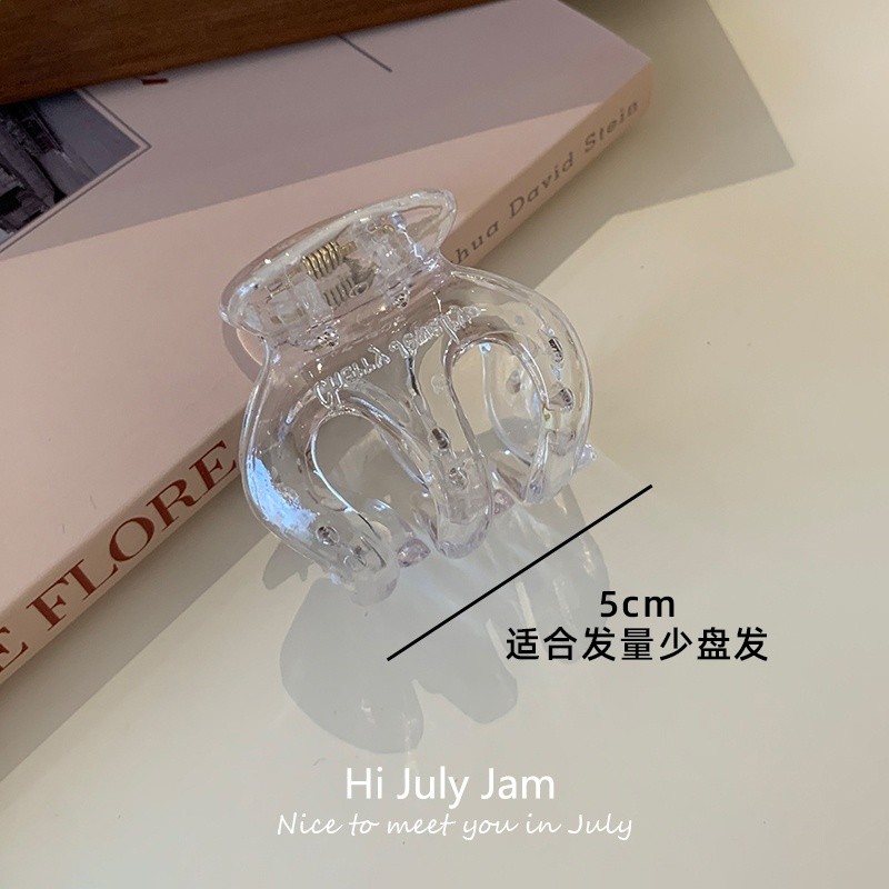 趙露思同款南瓜抓夾女髮量少中號後腦勺盤髮夾子頭飾高階感鯊魚夾-細節圖2