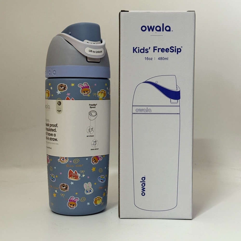 owala保溫杯Freesip16OZ水杯不鏽鋼帶吸管保溫杯運動杯彈蓋杯-規格圖5