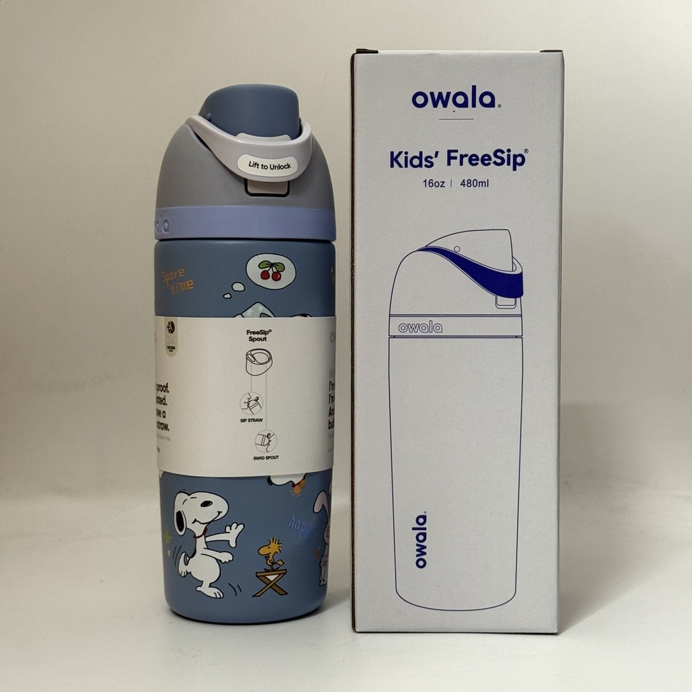 owala保溫杯Freesip16OZ水杯不鏽鋼帶吸管保溫杯運動杯彈蓋杯-規格圖5