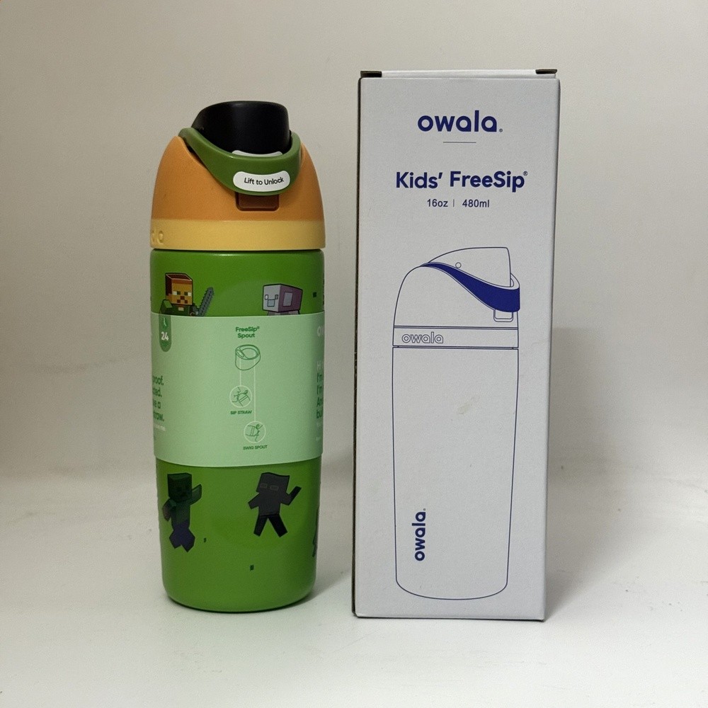 owala保溫杯Freesip16OZ水杯不鏽鋼帶吸管保溫杯運動杯彈蓋杯-規格圖5