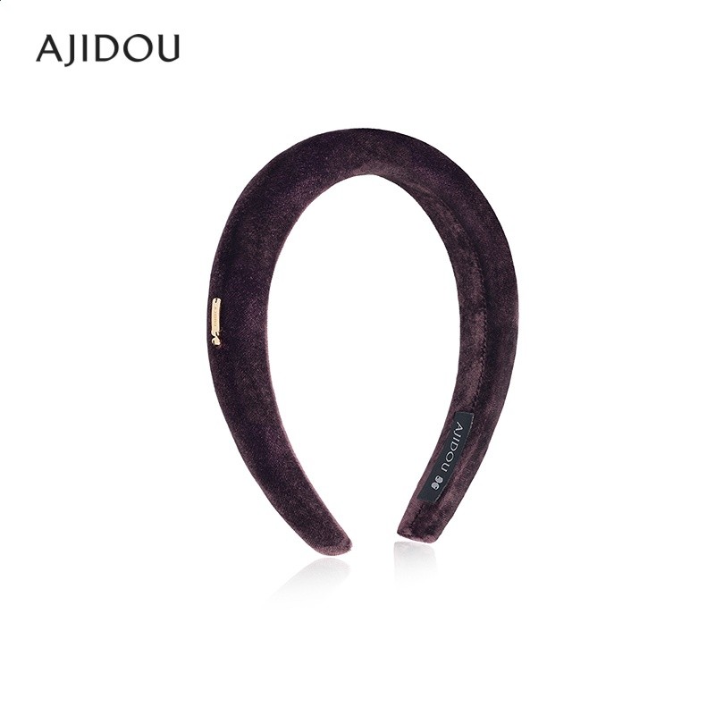 趙露思同款髮箍阿吉豆AJIDOU黑色赫本風發箍女高階感洋氣輕奢頭箍-細節圖4