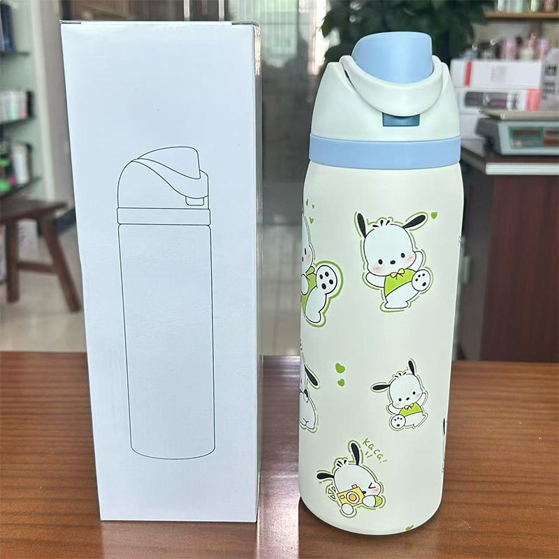 跨境Owala同款保溫杯304不鏽鋼水杯便攜彈跳杯手提雙飲杯吸管杯-規格圖5