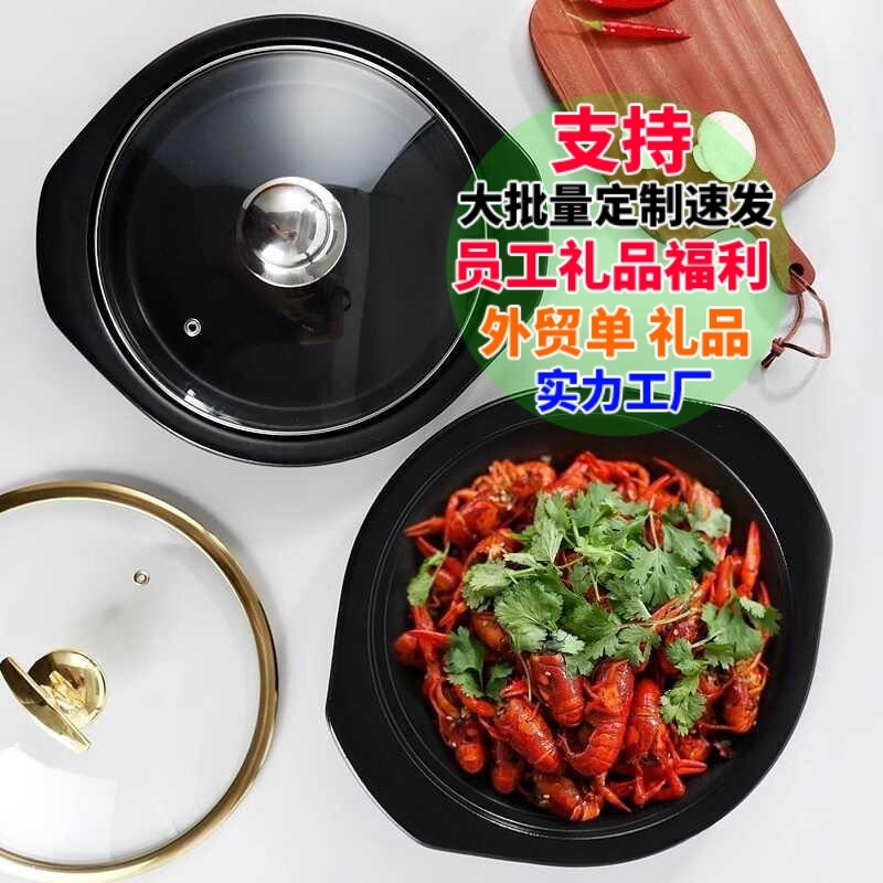 工廠直供陶德蒜蓉蝦仁粉絲煲砂鍋商用飯店餐廳專用多尺寸乾燒淺鍋-細節圖4