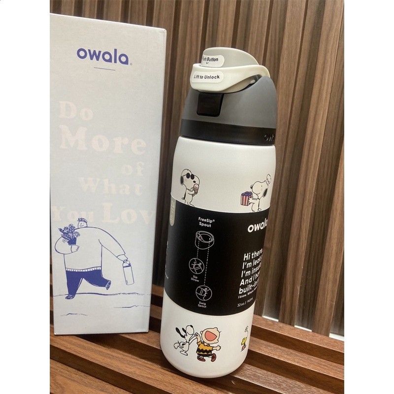 Owala聯名Snoopy卡通新款保溫杯FreeSip雙飲蓋保冷大容量吸管水杯-規格圖5