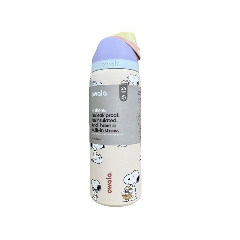 Owala聯名Snoopy卡通新款保溫杯FreeSip雙飲蓋保冷大容量吸管水杯-規格圖5
