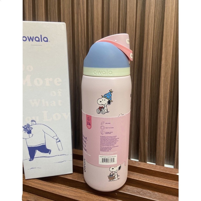 Owala聯名Snoopy卡通新款保溫杯FreeSip雙飲蓋保冷大容量吸管水杯-規格圖5