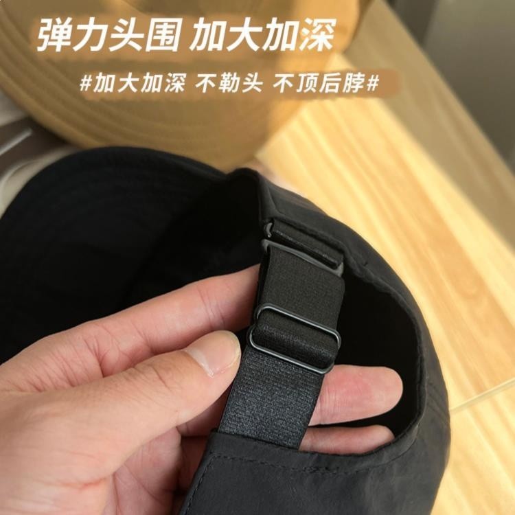 漁夫帽子女夏趙露思同款棒球遮陽帽素顏百搭防曬紫外線鴨舌太陽帽-細節圖3