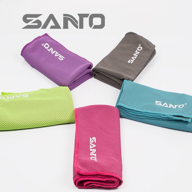 SANTO山拓冰絲冷感毛巾健身房運動冰巾降溫速乾戶外冰涼吸汗巾-細節圖5
