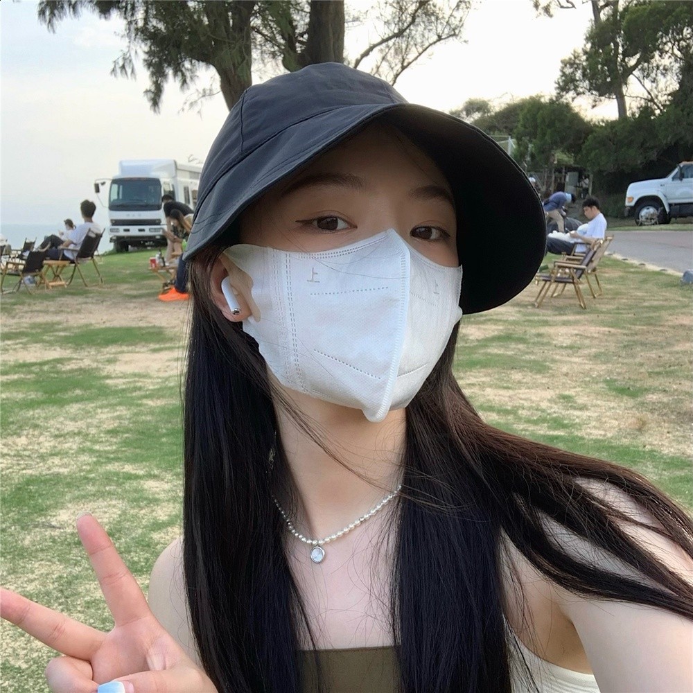 趙露思同款遮陽帽子女夏季防曬帽輕薄透氣素顏遮臉防紫外線漁夫帽-細節圖3